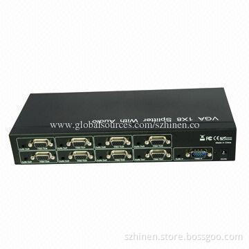 VGA Splitter, Supports Highest Video Amplifier Bandwidth to 500MHz